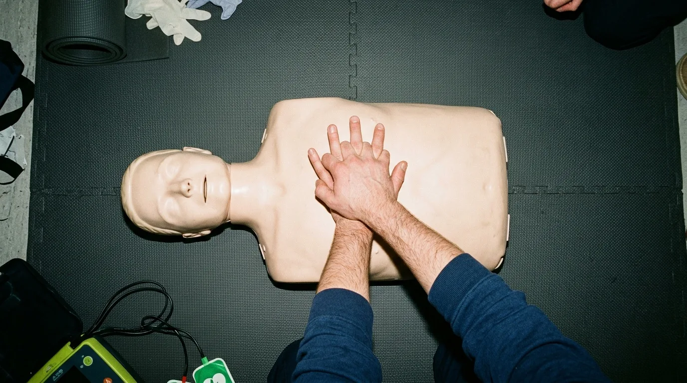 CPR refresh training in progress